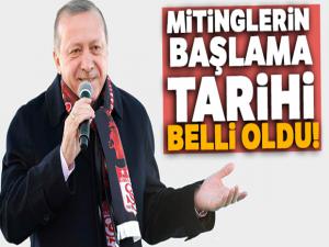 Cumhurbaşkanı Erdoğan mitinglere Sivas'tan başlıyor