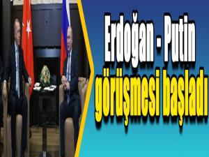 Cumhurbaşkanı Erdoğan - Putin görüşmesi başladı