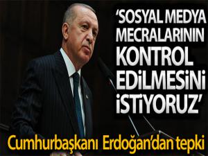Cumhurbaşkanı Erdoğan: 'Sosyal medya mecralarının kontrol edilmesini istiyoruz'