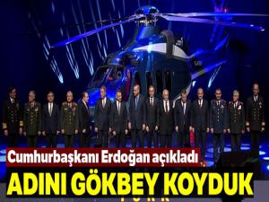 Cumhurbaşkanı Erdoğan: 'T625 helikopterinin ismi GÖKBEY'