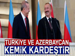 Cumhurbaşkanı Erdoğan: 'Türkiye ve Azerbaycan kemik kardeştir'