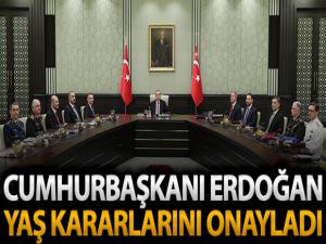 Cumhurbaşkanı Erdoğan YAŞ kararlarını imzaladı