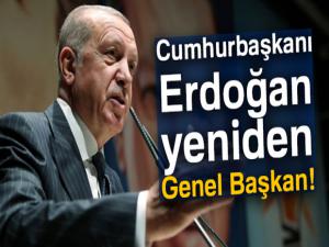 Cumhurbaşkanı Erdoğan yeniden Genel Başkan!