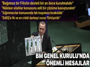 Cumhurbaşkanı Recep Tayyip Erdoğan, BM Genel Kurulu'nda konuştu