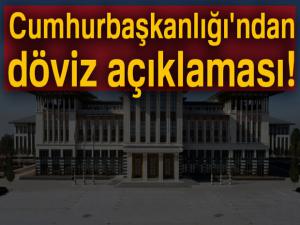 Cumhurbaşkanlığı'ndan flaş döviz açıklaması!