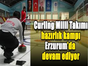 Curling Milli Takımı hazırlık kampı Erzurumda devam ediyor