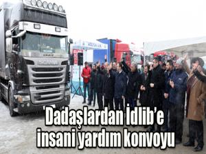 Dadaşlardan İdlibe insani yardım konvoyu