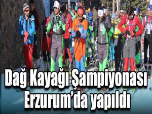 Dağ Kayağı Şampiyonası Erzurumda yapıldı