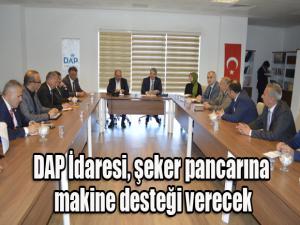 DAP İdaresi, şeker pancarına makine desteği verecek