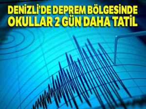 Deprem bölgesinde okullar 2 gün daha tatil