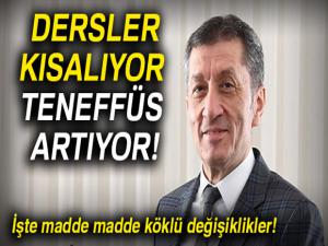 Dersler kısalıyor, teneffüs artıyor