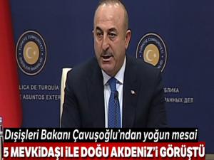 Dışişleri Bakanı Çavuşoğlu, Doğu Akdeniz konusuyla ilgili yoğun mesai harcadı