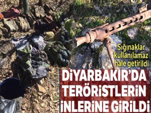 Diyarbakır'da teröristlerin inlerine girildi !