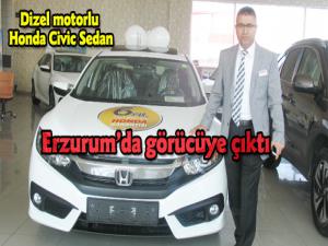 Dizel Motorlu Honda Civic Sedan Erzurum'da görücüye çıktı