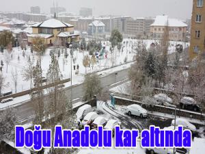 Doğu Anadolu kar altında