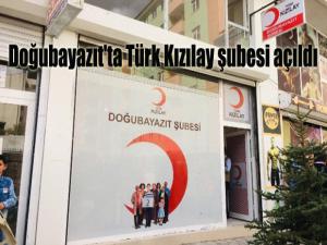 Doğubayazıt'ta Türk Kızılay şubesi açıldı