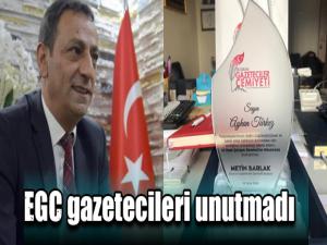 EGC gazetecileri unutmadı