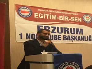Eğitim Bir- Sen Erzurum Şube Başkanı Ciyavul: Kamu emekçisi bayram ikramiyesine kilitlendi