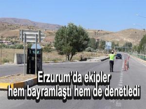 Ekipler hem bayramlaştı hem de denetledi