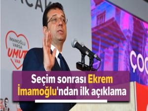 Ekrem İmamoğlu: 'Milyonlarca insana mahcup olmamak için çok çalışacağım'