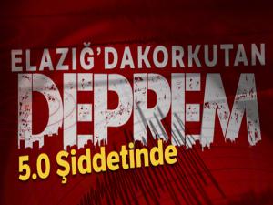 Elazığ'ın Sivrice ilçesinde 5 büyüklüğünde deprem meydana geldi