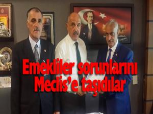 Emekliler sorunlarını meclise taşıdı