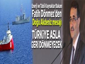 Enerji Bakanı Dönmez: 'Enerjide enosis ittifaklarına göz yummayacağız'