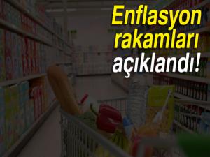 Enflasyon rakamları açıklandı