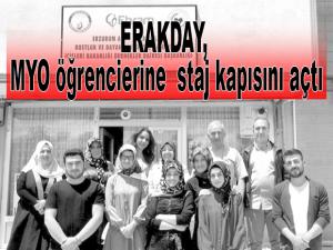 ERAKDAY, MYO öğrencierine staj kapısını açtı