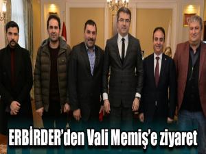 ERBİRDERden Vali Memişe ziyaret