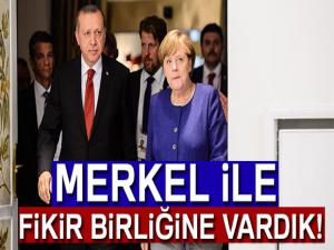 Erdoğan ve Merkel'den ortak açıklama