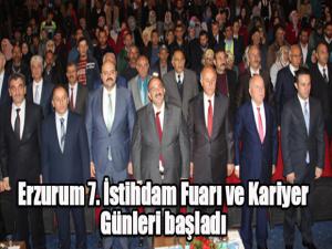 Erzurum 7. İstihdam Fuarı ve Kariyer Günleri ziyarete açıldı