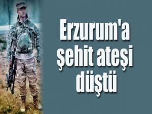 Erzurum'a şehit ateşi düştü