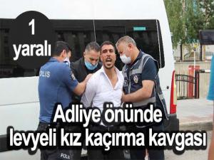 Erzurum adliye önünde levyeli kız kaçırma kavgası: 1 yaralı
