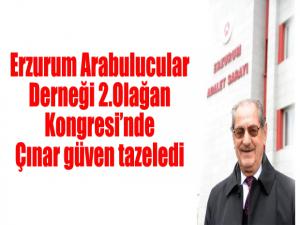 Erzurum Arabulucular Derneği 2. Olağan Kongresinde Çınar, güven tazeledi