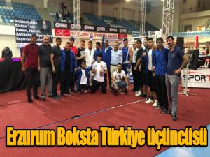  Erzurum Boksta Türkiye üçüncüsü