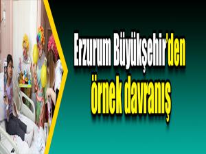 Erzurum Büyükşehirden örnek davranış