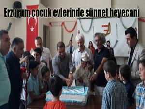Erzurum çocuk evlerinde sünnet heyecanı