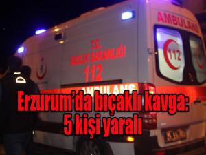 Erzurumda 100 kişinin karıştığı kavgada 5 kişi yaralandı