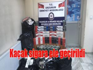 Erzurumda 39 bin 67 paket kaçak sigara ele geçirildi