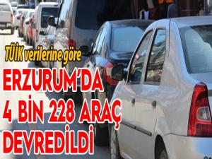 Erzurumda 4 bin 228 araç devredildi