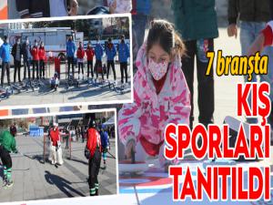 Erzurum'da 7 farklı branşta kış sporları tanıtıldı