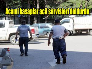 Erzurumda acemi kasaplar hastaneleri doldurdu