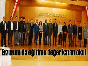 Erzurum'da eğitime değer katan okul