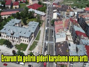 Erzurum'da gelirin gideri karşılama oranı arttı