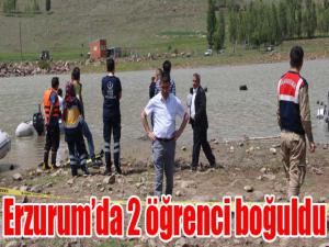 Erzurumda gölete giren 2 lise öğrencisi boğuldu