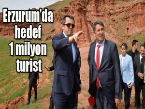 Erzurumda hedef 1 milyon turist