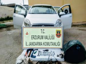 Erzurumda iş makinası ve trafo hırsızlığı çetesi çökertildi