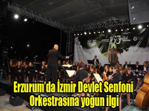 Erzurumda İzmir Devlet Senfoni Orkestrasına yoğun ilgi