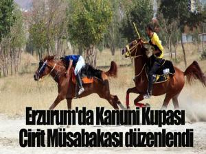 Erzurum'da Kanuni Kupası Cirit Müsabakası düzenlendi